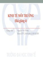 KINH TẾ MÔI TRƯỜNG (Bài giảng 4) potx