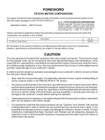 TOYOTA COROLLA 2ZZ GE ENGINE REPAIR MANUAL HƯỚNG dẫn sửa CHỮA ĐỘNG cơ 2ZZ GE TRÊN XE TOYOTA COROLLA