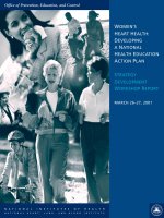 WOMEN’S HEART HEALTH: DEVELOPING A NATIONAL HEALTH EDUCATION ACTION PLAN pot