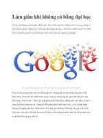 Làm giàu khi không có bằng đại học ppt