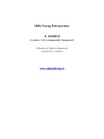 Hello Young Entrepreneur A. Senthivel pot
