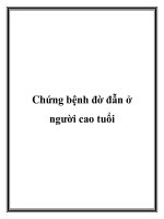 Chứng bệnh đờ đẫn ở người cao tuổi doc