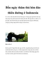 Bốn ngày thăm thú hòn đảo thiên đường ở Indonesia potx