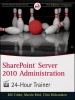 SHAREPOINT® SERVER 2010 ADMINISTRATION 24-HOUR TRAINER pdf