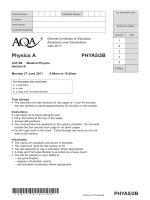 Vật lý A level: AQA PHYA5 2b w QP JUN11