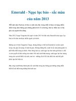 Emerald - Ngọc lục bảo - sắc màu của năm 2013 doc