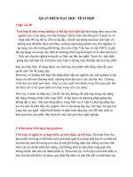 Quan điểm dạy học tích hợp pot