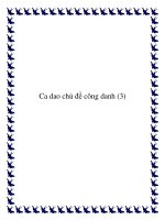 Một số bài ca dao chủ đề công danh ppt