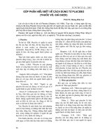 Góp phần hiểu biết về cách dùng từ Placebo (thuốc vờ, gi. dược) pdf