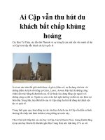 Ai Cập vẫn thu hút du khách bất chấp khủng hoảng pptx