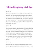 Nhận diện phong cách học doc