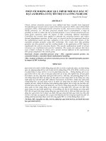 PHÂN TÍCH ĐỘNG HỌC QUÁ TRÌNH TRÍCH LY DẦU TỪ HẠT JATROPHA CÓ SỰ HỖ TRỢ CỦA CÔNG NGHỆ DIC pptx