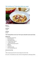 Tận hưởng mỳ Ý thịt xông khói cực ngon pot