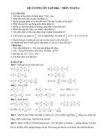 ÔN TẬP HKII Môn toán 6 - phần 2 ppt