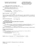 ĐÁP ÁN VÀ ĐỀ THI THỬ ĐẠI HỌC - TRƯỜNG THPT NGUYỄN HUỆ - ĐẮK LẮK - ĐỀ SỐ 132 pot