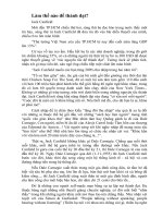 Làm thế nào để thành đạt ?