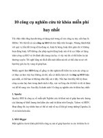 10 công cụ nghiên cứu từ khóa miễn phí hay nhất ppt