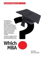 Extracted from the 17th edition of Which MBA? docx