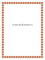 Tổng hợp những bài ca dao chủ đề chợ búa doc