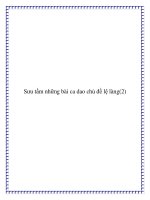 Sưu tầm những bài ca dao chủ đề lệ làng pot