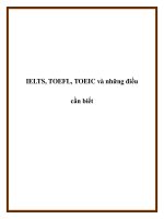 IELTS, TOEFL, TOEIC và những điều cần biết docx