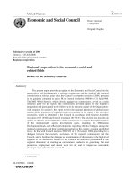 Regional cooperation in the economic, social and related fields doc