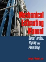 Mechanical Estimating ManualSheet Metal, Piping and Plumbing pptx