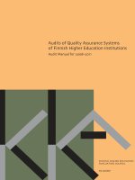 Audits of Quality Assurance Systems of Finnish Higher Education Institutions docx