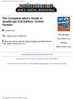 The Complete Idiot''''s Guide to Javascript potx