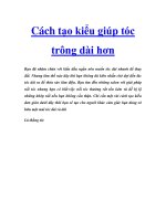 Cách tạo kiểu giúp tóc trông dài hơn ppt