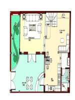 Thiết kế biệt thự hình chữ L hướng Đông Nam pptx