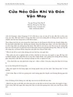 Cửa Nẻo Dẫn Khí Và Đón Vận May potx