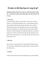 10 món có thể làm bạn tử vong là gì? doc