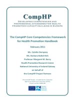 The CompHP Core Competencies Framework for Health Promotion Handbook ppt