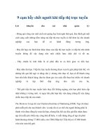 9 cạm bẫy chết người khi tiếp thị trực tuyến pptx