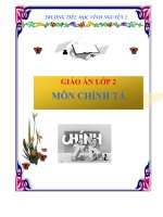 Giáo án lớp 2 môn chính tả pptx