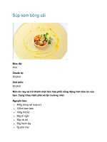 Súp kem bông cải docx