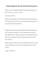 3 phương pháp tạo nên một nội dung email sáng tạo docx