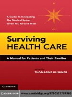 Surviving Health Care A Manual for Patients and Their Families potx