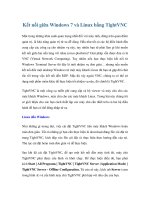 Kết nối giữa Windows 7 và Linux bằng TightVNC ppt