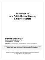 Handbook for New Public Library Directors in New York State pdf