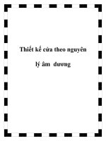 Thiết kế cửa theo nguyên lý âm dương potx