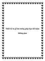 Thiết kế tủ gỗ âm tường giúp bạn tiết kiệm không gian docx