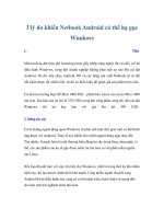 3 lý do khiến Netbook Android có thể hạ gục Windows pptx