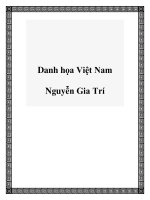 Danh họa Việt Nam Nguyễn Gia Trí doc