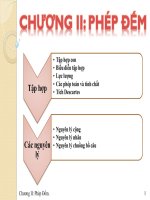 Chương II: Phép Đếm pdf