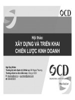 XÂY DỰNG VÀ TRIỂN KHAI CHIẾN LƯỢC KINH DOANH