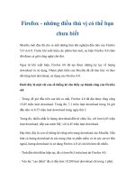 Firefox - những điều thú vị có thể bạn chưa biết pot