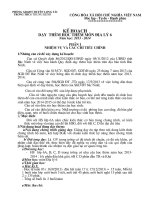 Kế hoạch và chương trình bồi dưỡng ngữ văn trung học cơ sở