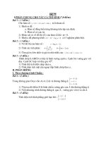 Đề thi thử tốt nghiệp trung học phổ thông - Đề 77 pdf